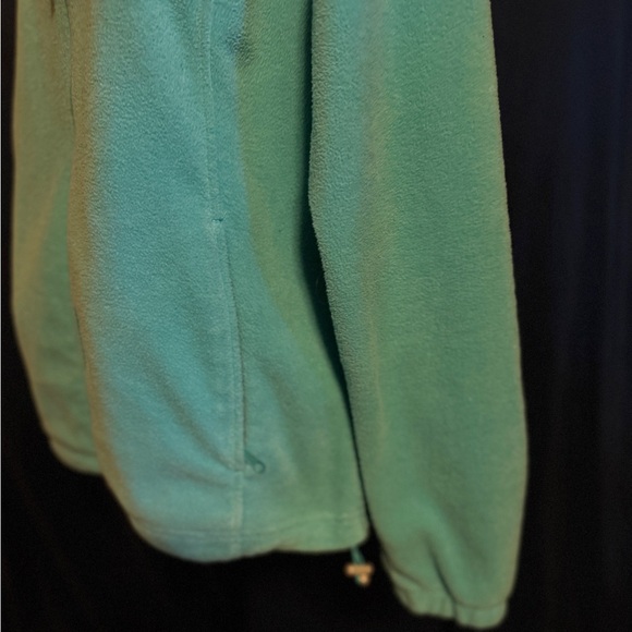 Columbia XL Lightweight Fleece Turquoise Zippered Jacket - Picture 5 of 10